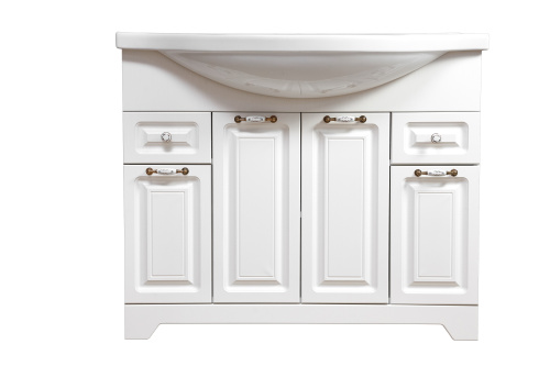 Тумба под раковину Stella Polar Кармела ольха SP-00000176 96х34х82 цвет белый - фото 5