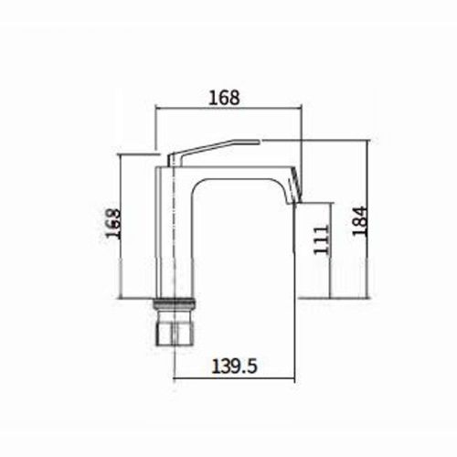 Смеситель Fashun A1058 на раковину хром - фото 3