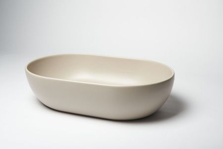 Раковина из сантехнического фарфора Galassia Dream 7308SA 60х40 накладная цвет бежевый