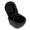 Унитаз подвесной BelBagno COLORATO BB062CHR-MB/BB062SC-MB черный с сиденьем микролифт безободковый каскадный смыв