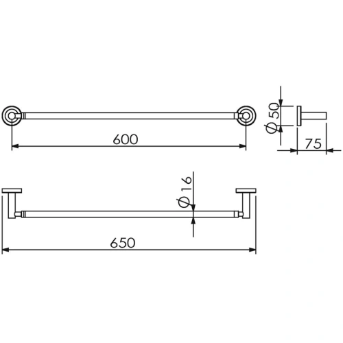 Полотенцедержатель Langberger BURANO 11001A - фото 2 Полотенцедержатель Langberger BURANO 11001A - фото 2