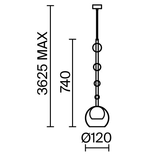 Светильник подвесной Maytoni Ros Modern MOD227PL-01B - фото 3