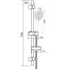 Душевой гарнитур Orange O-Shower OS713b настенный черный