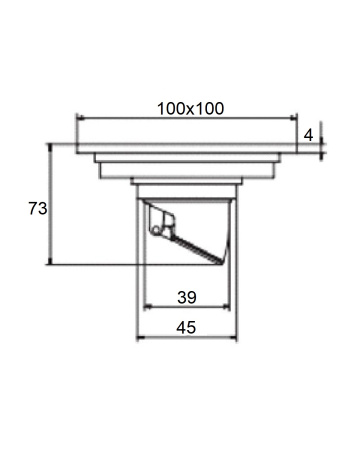 Душевой трап Orange TR01-008b напольный