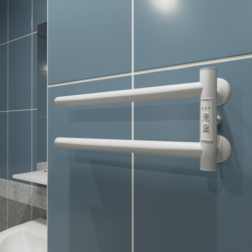 Полотенцесушитель Маргроид Cook Cook-1840-1049-9016R 41х19 электрический белый матовый - фото 2