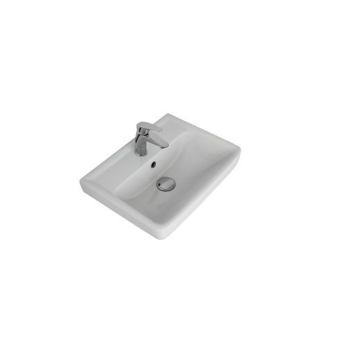Раковина керамическая Dreja Mini 195032 50х40 подвесная цвет белый 1 отверстие под смеситель - фото 5