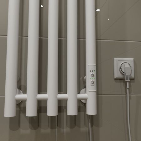 Полотенцесушитель электрический Altasan Арго Арго12027БМ 25х120 белый