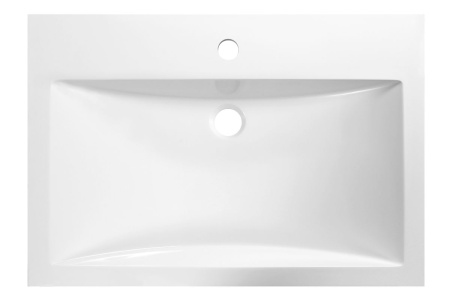 Раковина из литьевого мрамора Эстет Монако ФР-00014950 70х48 накладная цвет белый 1 отверстие под смеситель