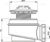 Сифон для душевого поддона Alcadrain A47CR-60 хром