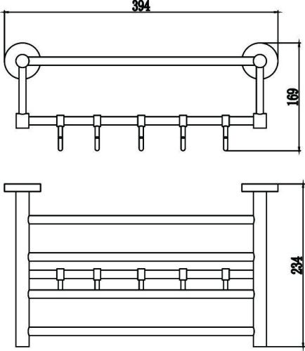 Полка в ванную комнату Savol S-408745 - фото 2