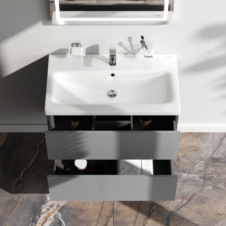 Тумба под раковину Am.Pm Gem M90FHX07522GM 75х41х54 подвесная цвет графит матовый