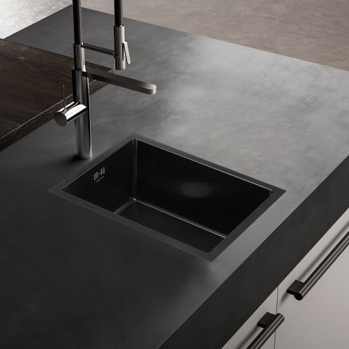 Кухонная мойка Melana ProfLine D5138HB графит 51x38 цвет графит - фото 3