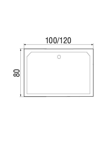 Душевой поддон WEMOR 100/80/41 S (10000006110) 100х80 акрил белый - фото 2