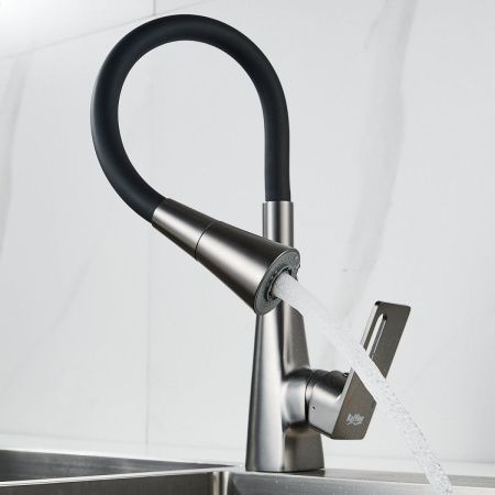 Смеситель для кухни Raffine F313T-3 на мойку оружейная сталь