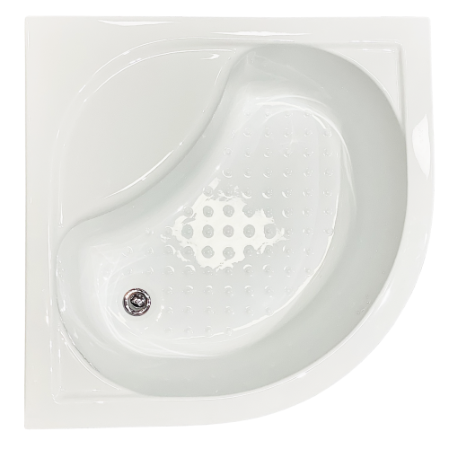 Душевой уголок Royal Bath BK RB90BK-C-BL 90х90 стекло матовое профиль черный - фото 2