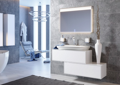 Тумба Aqwella Genesis GEN0312W 120x40x31 подвесная - фото 2