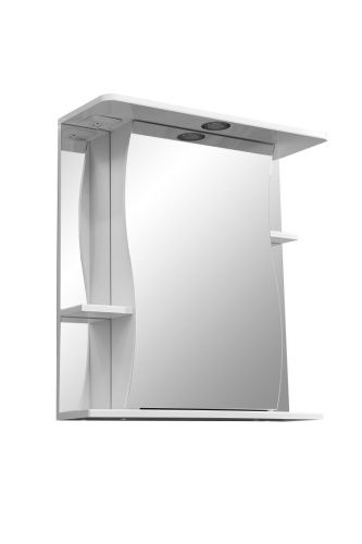 Зеркало-шкаф Stella Polar Волна SP-00000054 65х24х70 подвесной цвет белый