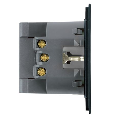 Розетка 1-местная з/ш с/з 16А + USB + Type C Stekker Мия 50452