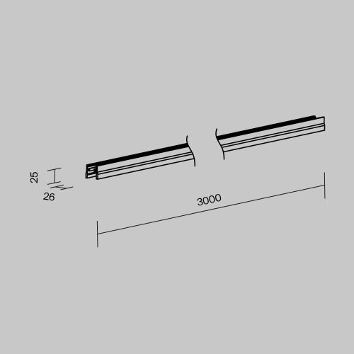 Профиль Maytoni Outdoor Elasity IP O-TR001-P-W3M - фото 2