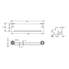 Полка в ванную комнату Rose RG10Q RG1019Q