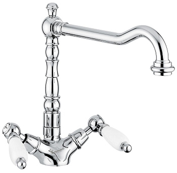 Смеситель для кухни Emmevi Deco Ceramic 121617/CR на раковину хром