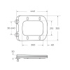 Унитаз подвесной BelBagno VENETO BB132CHR/BB132SC белый с сиденьем микролифт безободковый каскадный смыв