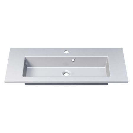 Раковина керамическая Uperwood Aurora RAurora80wg 80х40 полувстраиваемая цвет белый
