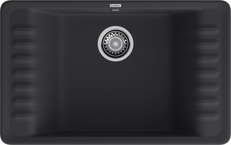 Кухонная мойка Granfest Quarz 71 черный 75х48 цвет черный поверхность матовая