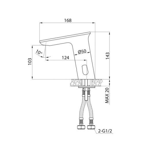 Смеситель Iddis Pulse PULSBS2i86 на раковину хром - фото 2
