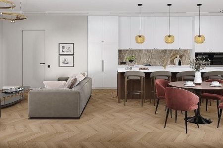 Кварцвиниловая плитка Damy Floor CHEVRON LVT DF10-Ch-LVT Сен-Клу толщина 0.25 см 43 класс 600х127