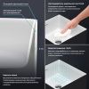 Раковина акриловая Wellsee Pure BY Wellsee 230713000 40х40 напольная цвет белый/черный без отверстий под смеситель