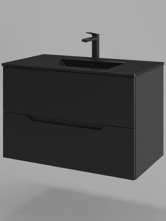 Тумба с раковиной Orange Line Li-80Tub+BLRA 80х50