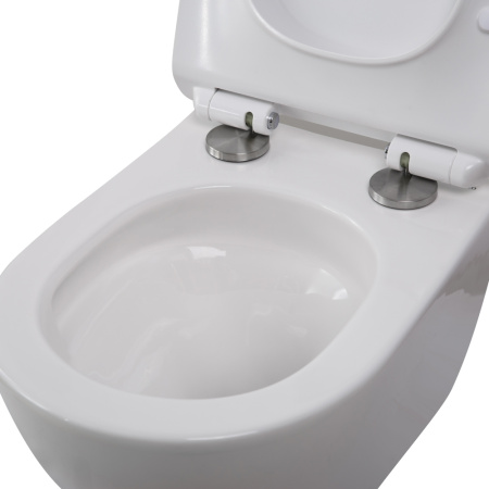 Унитаз подвесной BelBagno AMANDA BB051CH-TOR-FC/BB051SC белый с сиденьем микролифт безободковый смыв торнадо