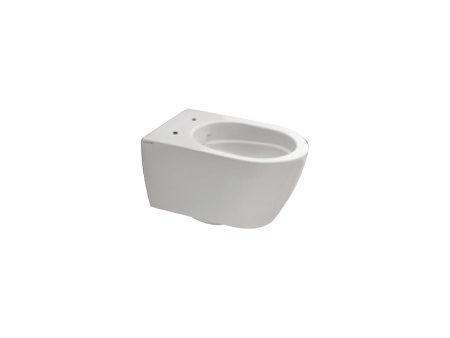 Чаша унитаза подвесная Scarabeo Glam 5201/TW цвет белый глянцевый без сиденья безободковая смыв торнадо