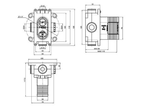 Внутренняя часть для термостатического смесителя Fima Carlo Frattini F4010