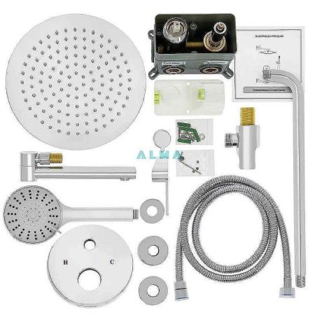 Душевая система ALMAes Ruver TVZ-8828 встраиваемая в стену цвет хром