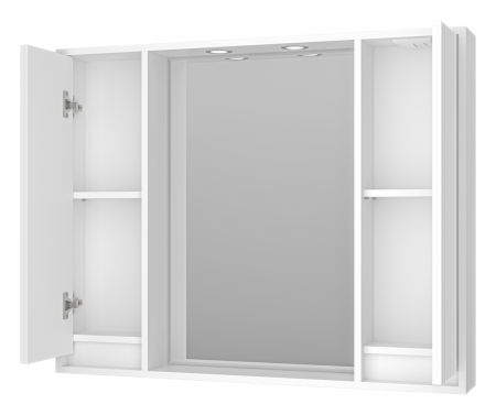 Зеркало-шкаф Brevita Balaton BAL-04100-01-011 100х80 подвесной цвет белый