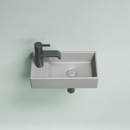 Раковина из сантехнического фарфора Ceramica Nova ELEMENT CN6051RMH 42х22 подвесная цвет антрацит матовый 1 отверстие под смеситель