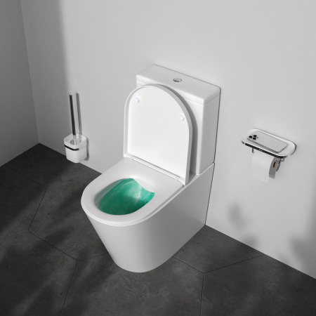 Унитаз напольный с бачком Am.Pm Func C8F8600SC белый с сиденьем микролифт безободковый каскадный смыв