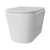 Унитаз подвесной Taliente Correto CR25200 белый с сиденьем микролифт безободковый душевой смыв