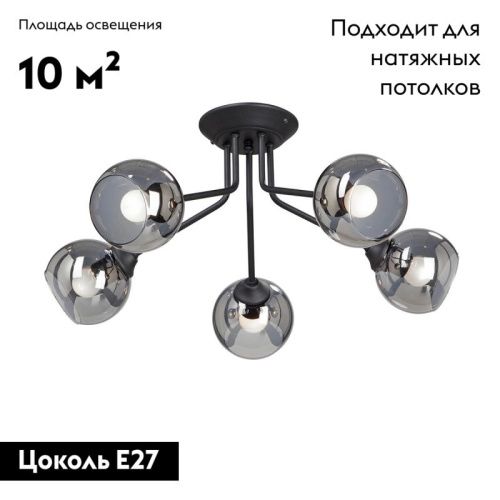 Люстра потолочная Vitaluce V4724-1 V4724-1/5PL - фото 2