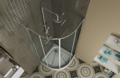 Душевой уголок Bravat Drop BS090.1200A 90х90 стекло прозрачное профиль хром без поддона - фото 4