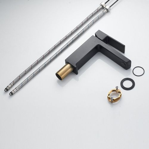 Смеситель Rose R1801H-1 на раковину черный - фото 4