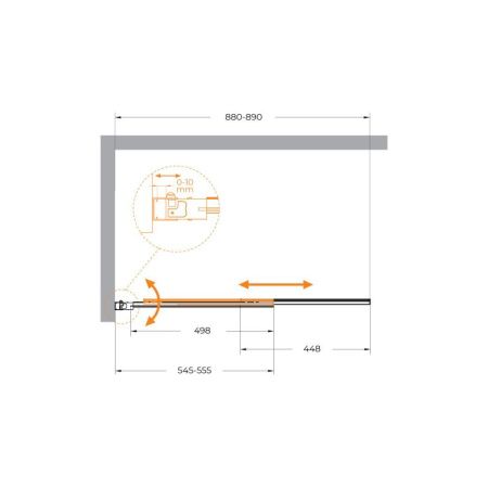 Душевая шторка на ванну Cezares SLIDER SLIDER-VF-11-90/150-C-Cr 90х150 стекло прозрачное профиль хром ориентация универсальная