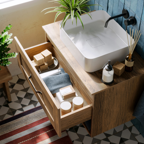 Тумба под раковину Aqwella Craft CRF0106DB 60x48x50 подвесная - фото 4