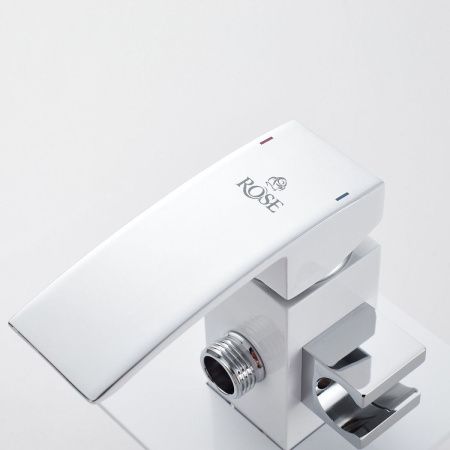Гигиенический душ со смесителем Rose R1505F-2 белый/хром