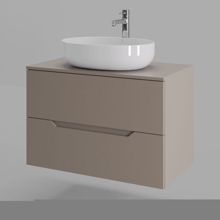 Тумба с раковиной Orange Line Li-80TuLMDF+B05-520W 80х50 цвет бежевый