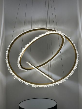 Светильник подвесной Delight Collection Quartz Halo (Куартз Хало) MD20020154-3A satin gold