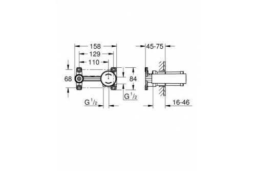 Встраиваемая часть смесителя Grohe Atrio 23571000 - фото 2