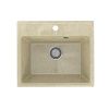 Кухонная мойка Practik PR-490 PR-M-490-002 50х40 цвет бежевый поверхность глянцевая